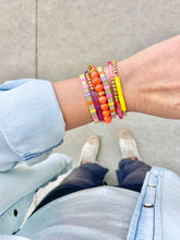 Load image into Gallery viewer, Pink & Yellow Tile Bracelet