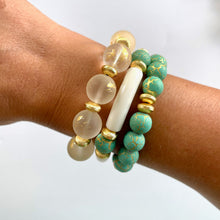 Load image into Gallery viewer, Aster Bracelet in Turquoise Crackle