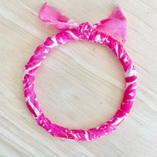 Load image into Gallery viewer, Hot Pink Bandana Bangle
