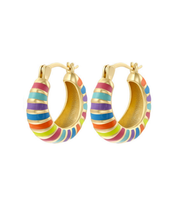 Load image into Gallery viewer, Capri Hoops - Multi Bright