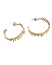 Load image into Gallery viewer, Classic gold hoops lightweight minimalist earrings