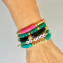 Load image into Gallery viewer, Personalized Word Bracelet - Aqua