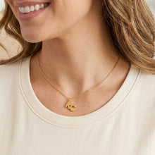 Load image into Gallery viewer, Dainty gold plated chain featuring a KC charm to represent the heartland of the US - Kansas City! A perfect gift for anyone in the midwest