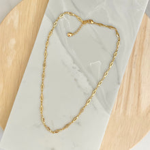 Load image into Gallery viewer, Minimalist gold chain necklace 18k gold plated