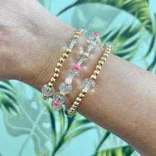 Load image into Gallery viewer, Pink bead bracelet pop of color everyday jewelry