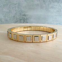 Load image into Gallery viewer, Piper Tile Bracelet - Silver and Gold