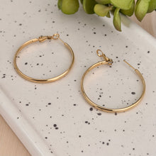 Load image into Gallery viewer, Classic 1.5" Hoop Earrings | Waterproof Stainless Steel PVD