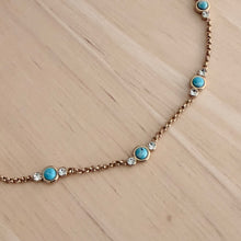 Load image into Gallery viewer, Turquoise Tide Necklace | Waterproof Stainless Steel PVD