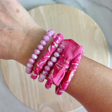 Load image into Gallery viewer, Hot Pink Bandana Bangle