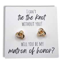Load image into Gallery viewer, Bridal party proposal box with earrings ready to gift