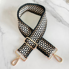 Load image into Gallery viewer, neutral handbag strap brown patterned accessory