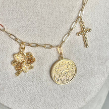 Load image into Gallery viewer, Layered gold charm necklace meaningful jewelry style