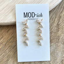 Load image into Gallery viewer, CZ Ivy Earrings