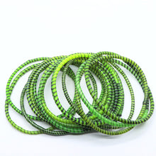 Load image into Gallery viewer, GRASS GREEN BEACH BANGLES