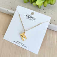 18k gold plated dainty necklace with a KC charm to represent Kansas City makes a great gift for women