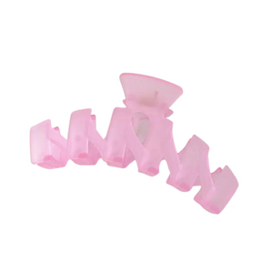 Translucent Zig Zag Claw Clip