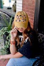 Load image into Gallery viewer, KC Baseball Cap - Mustard Leopard
