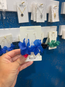 Petal Earrings - Blue