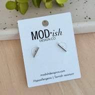Silver Bar Earring Studs