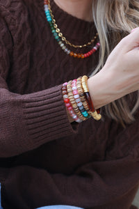 Gemstone Candy Necklace - Fireside