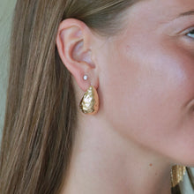 Load image into Gallery viewer, Hammered Teardrop Earrings
