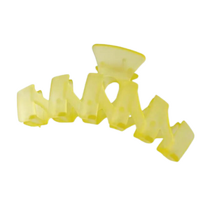 Translucent Zig Zag Claw Clip