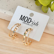 Load image into Gallery viewer, Phoebe Double Hoop Earrings

