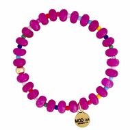 Magenta Pop Gemstone Candy Bracelet