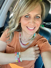 Load image into Gallery viewer, Gemstone Candy Necklace - Fireside
