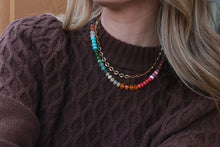 Load image into Gallery viewer, Gemstone Candy Necklace - Fireside
