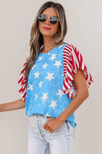 Load image into Gallery viewer, Star Tee w/ Stripe Sleeve
