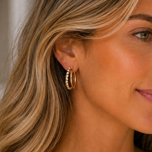 Load image into Gallery viewer, Phoebe Double Hoop Earrings
