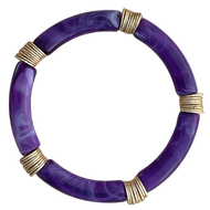 India Bracelet - Purple Marble