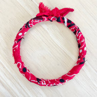 Red Bandana Bangle