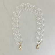 Clear purse chain strap for handbags interchangeable bag accessory