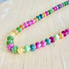 Load image into Gallery viewer, Colorful beaded necklace lightweight layering necklace
