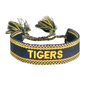 Embroidered Tigers Bracelet
