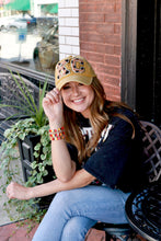 Load image into Gallery viewer, KC Baseball Cap - Mustard Leopard
