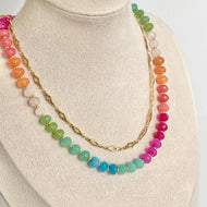 Julia Gemstone Candy Necklace