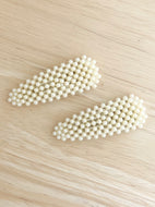 Pearl Alligator Clip Set