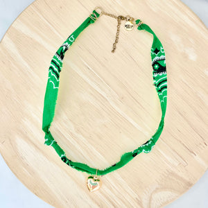 Bandana Necklace - Green
