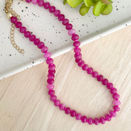 Elle Gemstone Candy Necklace