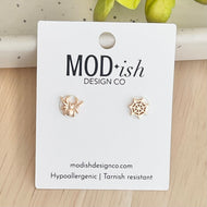 Spider & Web Earring Studs