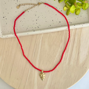 Beaded Arrowhead Necklace