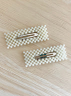 Pearl Crocodile Clip Set