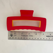 Load image into Gallery viewer, JUMBO Two Tone Claw Clip - Chiefs
