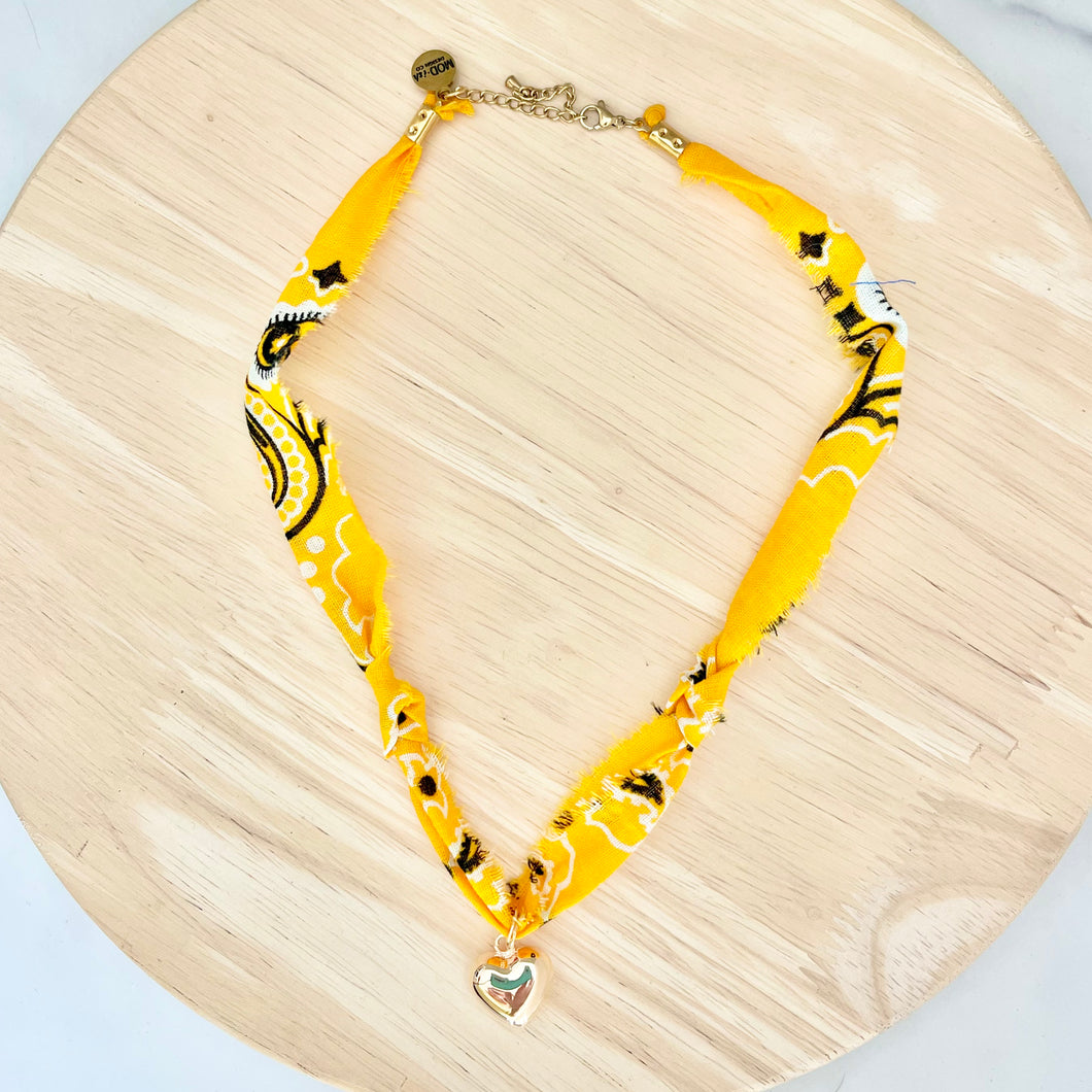 Bandana Necklace - Yellow