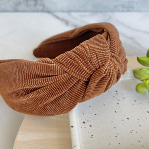 Chestnut Corduroy Headband