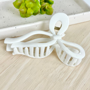 Bow Claw Clip - Ivory