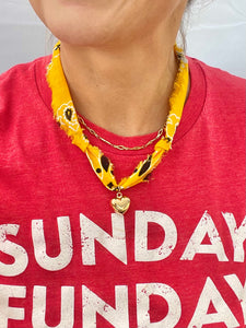 Bandana Necklace - Yellow